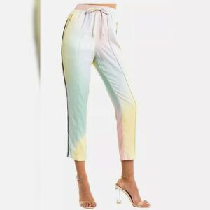 NWT WILDFOX XS ALLEGRA WATERCOLOR SATIN JOGGER PANTS‎